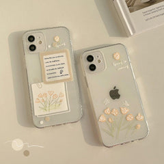Soft Flower Mobile Phone Case For iPhone