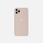 Soft Heart Mobile Phone Case For iPhone