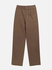 Solid Color Drawstring Pants