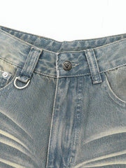 Solid Washed Longline Jorts