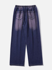 Splash Ink Washed Loose Jeans
