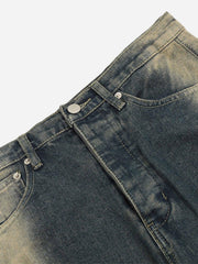Sprayed Gradient Wide Leg Jeans