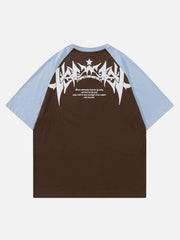 Star Gothic Leeter Print Tee