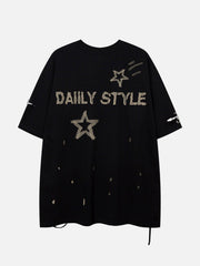 Star Graffiti Distressed Tee