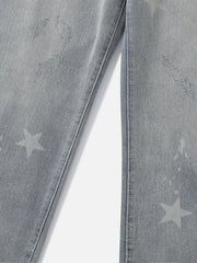 Star Print Jeans