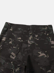 Street Dark Camouflage Zipper Cargo Pants