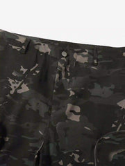 Street Dark Camouflage Zipper Cargo Pants