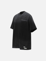 Street Dirty-Dye Distressed Cut Pocket T-Shirt