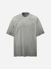 Street Split Studded Patch T-Shirt