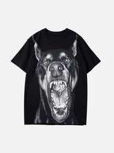 3D Printed Doberman Dog Head Hip Hop T-Shirt