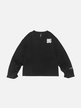 86 Embroidery V-Neck Sweatshirt