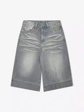 American Retro Cropped Denim Jorts