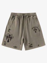 American Retro Cross Cut Hole Shorts