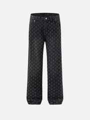 American Retro Floral Personalized Jeans