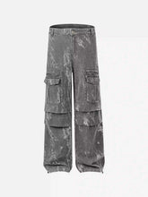American Retro Style Multi-Pocket Overalls