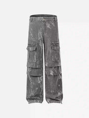 American Retro Style Multi-Pocket Overalls