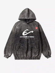 American Street Gradient Denim Hoodie
