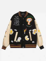 American Street Retro Embroidered Baseball Jacket