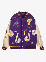 American Street Retro Embroidered Baseball Jacket