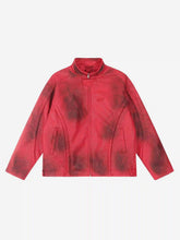 American Style 3D Embroidery Spray Color Motorcycle Jacket