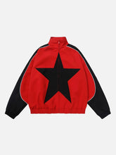 American Style Patchwork Five-Pointed Star Jacket