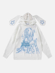 Anime Seahorse Fur Hoodie