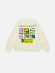 Back Print Crew Sweatshirt