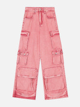 Barbiecore Cargo Jeans