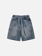 Basic Drawstring Washed Jorts