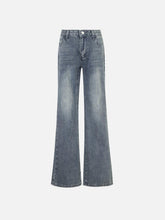 Basic Washed Low-Rise Jeans
