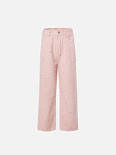 Beaded Straight Jeans