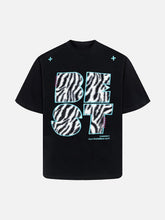 Bold Zebra Print Graphic T-Shirt