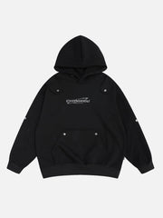 Button Deconstructive Hoodie