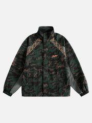 Camouflage Diamond Patchwork Jacket