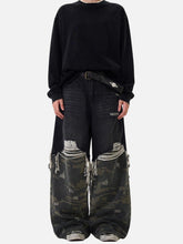 Camouflage Distressed Jeans