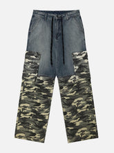 Camouflage Patchwork Jeans