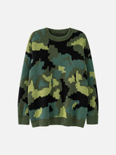 Camouflage Print Sweater