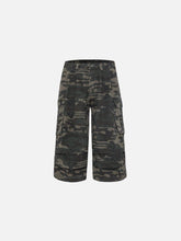 Camouflage Wrinkle Longline Jorts