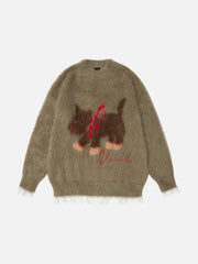 Cartoon Dog Fun Sweater