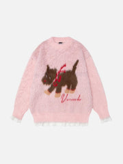 Cartoon Dog Fun Sweater
