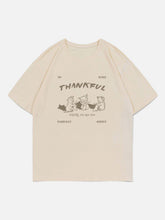 Cartoon Fox Print Tee