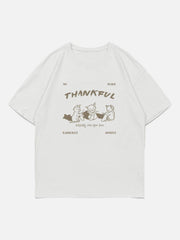 Cartoon Fox Print Tee