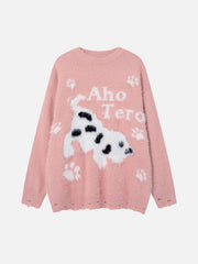 Cartoon Spotted Puppy Sweater
