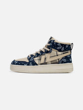 Cashew Flower High Top Platform Sports Shoes
