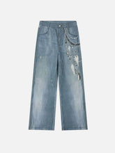 Chains Print Jeans