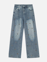 Circle Cut-Out Jeans