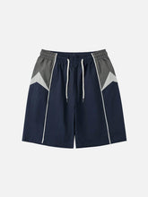 Color Blocking Athleisure Shorts