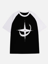 Color Blocking Deconstruct Star Tee