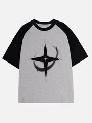 Color Blocking Deconstruct Star Tee