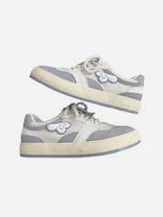 Colorblock Canvas Wings Graphic Casual Shoes